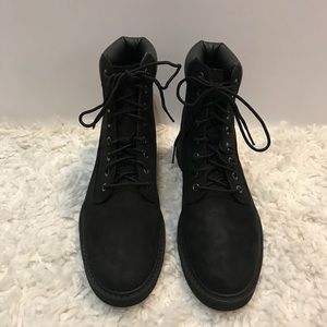 Timberland Lace Up Black Boots